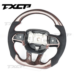 Apto para Dodge PU Charger <span class=keywords><strong>Srt</strong></span> 2012 Challenger Volante de fibra de carbono de cuero perforado - Product Image 5