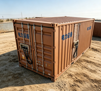 Conteneur modulaire préfabriqué avec structure en acier corten pour les installations de stockage solaire et les salles d'équipements électriques