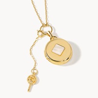 18K Vergulde Koperlegering Hart Medaillon Ketting Te Openen Foto Hanger Valentijnsdag Voorstel Cadeau Anti Aanslag Sieraden