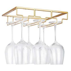 FF270 Metal <strong>Wine</strong> Glass Organizer Kitchen Bar Glasses <strong>Storage</strong> Hanger <strong>Under</strong> <strong>Cabinet</strong> <strong>Wine</strong> Glass <strong>Rack</strong> - Product Image 1