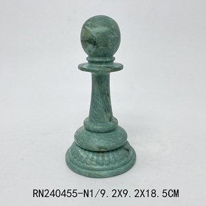 Nghệ thuật trang trí đối tượng nhựa Thủ công mỹ nghệ hiện đại quân cờ vua vua nữ hoàng Knight giám mục điêu khắc cờ vua thiết lập cho trang trí nội thất - Product Image 4