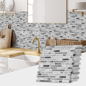 GF Autocollants pour carreaux <span class=keywords><strong>de</strong></span> forme spéciale Imitation Colle Amovible Imperméable Autocollant pour carreaux <span class=keywords><strong>de</strong></span> sol Cuisine <span class=keywords><strong>Salle</strong></span> <span class=keywords><strong>de</strong></span> <span class=keywords><strong>bain</strong></span> Murale - Product Image 1