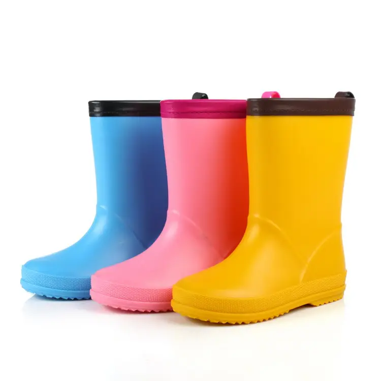 Le scarpe Rianshoes in gomma PVC personalizzate all'ingrosso della fabbrica progettano i tuoi stivali da pioggia