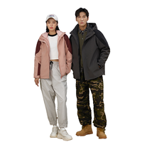 Veste de moto unisexe imperméable Bird Brand Slbeta Winter Solid Color Zipper Outdoor Classic Hard Shell Wool/Silk -Tex