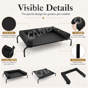 Cama Elevada y Refrescante para Perros CanboPet con Borde Reforzado, Cama de <span class=keywords><strong>Viaje</strong></span> Elevada para Perros Grandes - Product Image 5