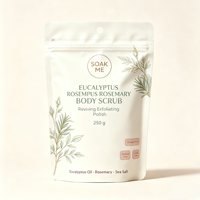 Sachet Doypack de Luxe Écologique Personnalisable avec Logo, Résistant à l'Humidité, Refermable, Thermoscellable, Qualité Alimentaire, pour Sels de Bain