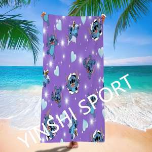 Vente chaude personnalisé points serviette de plage enfants nager serviettes de bain pour enfants émission de télévision cadeau pour garçons filles - Product Image 5