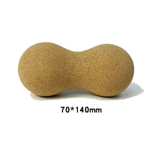 Shudge bola kacang relaksasi otot terapi cetak kustom desain baru bola pijat gabus alami organik ramah lingkungan