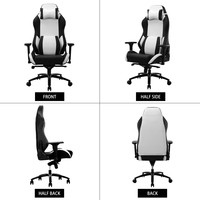 VANBOW Modèle de haute qualité en mousse confortable chaise de jeu PC moderne bureau ergonomique inclinable PU chaise de joueur d'ordinateur