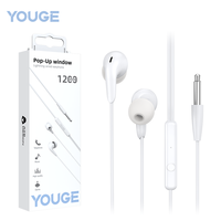 Casque filaire universel avec prise jack 3,5 mm et micro, compatible avec ordinateur portable, ordinateur de bureau, smartphone, tablette, branchement et utilisation simples