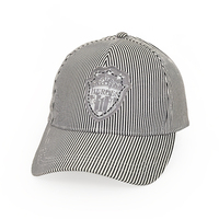 Gorra de béisbol unisex ajustable a la moda de estilo rayado simple gorra de béisbol de alta calidad personalizable logotipo bordado estilo callejero