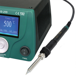 Station de soudage numérique Pro'sKit SS-259 220V thermostatée avec écran LCD et fonction de mise en veille pour soudage général - Product Image 3