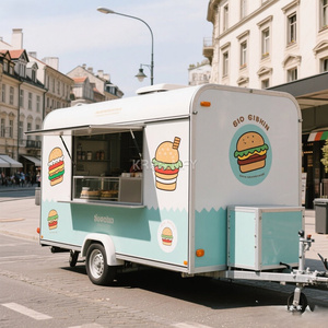 Carrito de Bagels Nuevo Modelo 2025, Camioneta para Venta Ambulante de Aperitivos, Remolque de Comida Rápida Móvil - Product Image 1