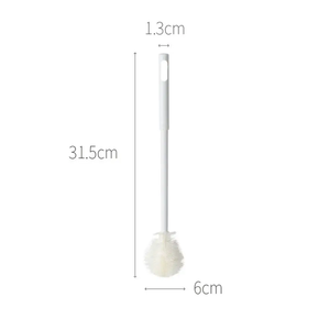 Nuevo cepillo de silicona para vasos, cabezal plegable, mango largo, limpiador de vidrio, herramienta de limpieza de cocina blanca, cepillo para limpiar botellas de bebidas - Product Image 6