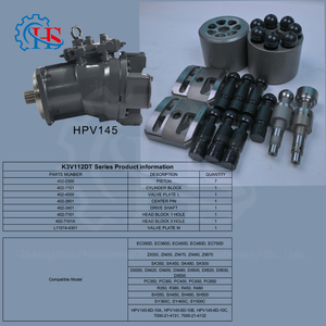 Kit <span class=keywords><strong>de</strong></span> réparation <span class=keywords><strong>de</strong></span> pompe à <span class=keywords><strong>piston</strong></span> à <span class=keywords><strong>axe</strong></span> courbé HS HPV145-6D-10A pour excavatrices EC350D/EC380D/EC450D/EC480D/ZX350/ZX450/ZX470 - Haute résistance - Product Image 2