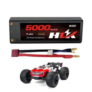 Hlk 5000Mah 2S1P 50C 7.4V 6S V4 Borstelloze Blauw Rc Lipo Batterij