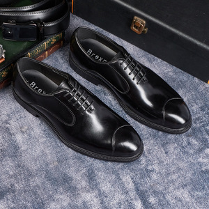 Chaussures habillées en cuir véritable à bout pointu pour hommes, style coréen tendance, faites à la main, pour mariage et occasions décontractées, collection automne - Product Image 4
