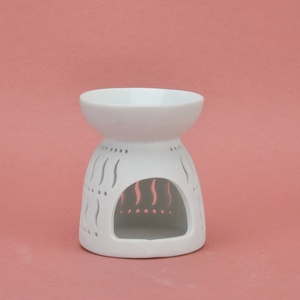 Porselen dekorasyon seramik Tealight tutucu yağ yakıcı balmumu mum yakıcı isıtıcı difüzör aromalı uçucu yağ seramik brülör - Product Image 4
