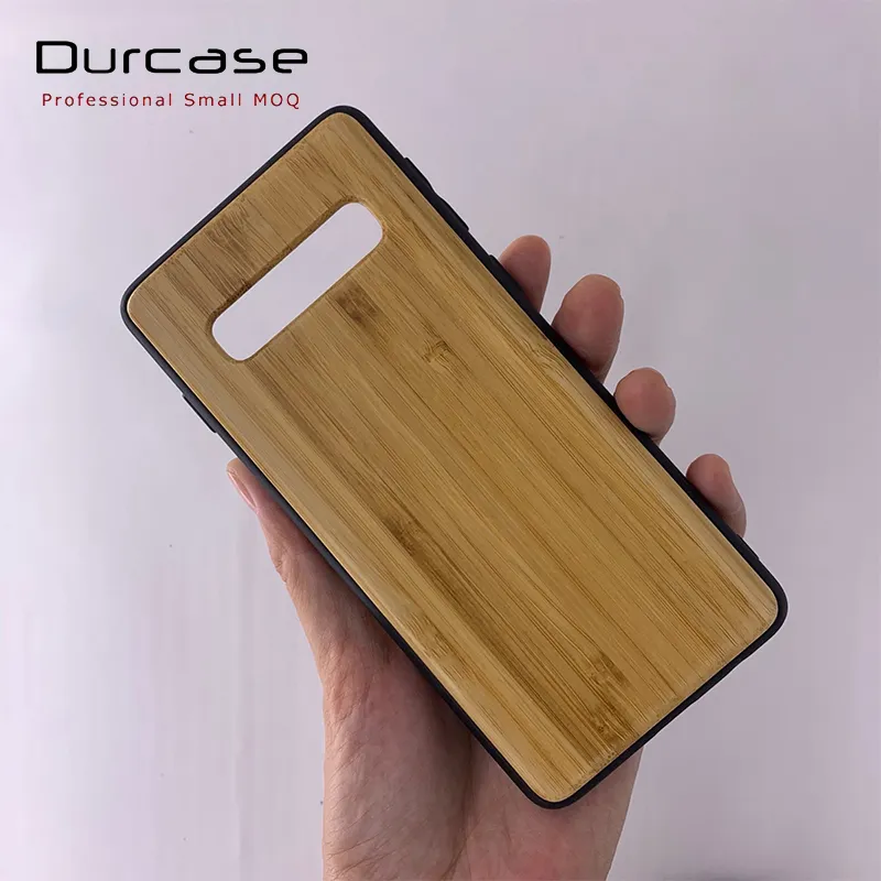Funda de teléfono móvil de madera de bambú de diseño personalizado de gama alta 2023 para Samsung Galaxy S24 S23 Note 20 U funda de madera