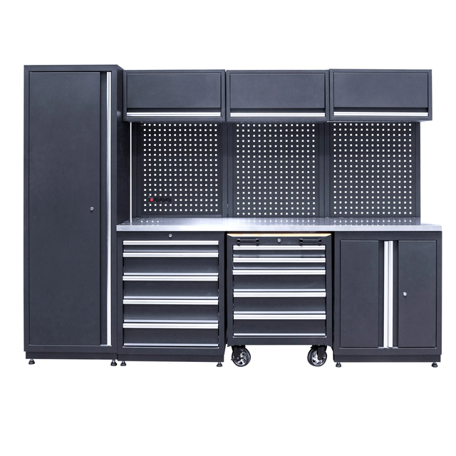 Workshop Garage Steel Tool Cabinets Storage Toolbox Workstation Tools Chest Modular System Tool Trolley