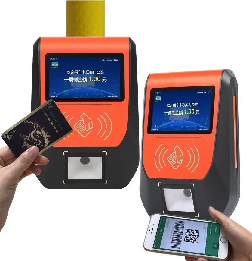 Terminal de pagamento pré-pago para ônibus Android NFC sem dinheiro de transporte público