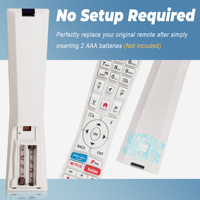 Control Remoto RM-C3339 para TV JVC, Control Remoto Universal para Televisores Inteligentes JVC LT-24C685 LT-32C695 LT-24C680LT-24C686 LT-32C690