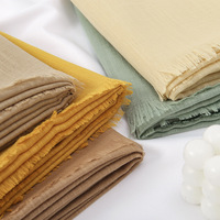 Écharpe en coton de couleur unie transfrontalière de 24 ans et foulard en lin pour femmes Four Seasons All the