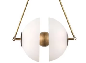 Zeal Lighting Modern Art Decor Indoor Frosted Glass <b>Globe</b> Chandelier White Glass Pendant <b>Light</b> - Product Image 4