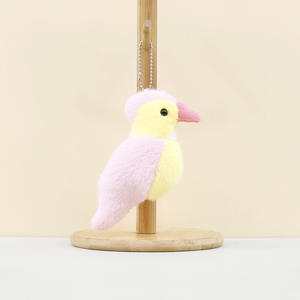 Оптовая продажа милый Мини Попугай кулон брелок плюшевая игрушка мягкая кукла на заказ мультфильм птица мягкие животные для продвижения подарок - Product Image 5