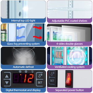 Vitrine en verre de réfrigérateur de comptoir <span class=keywords><strong>froid</strong></span>, vitrine de réfrigérateur Commercial pour usage Commercial et domestique - Product Image 3