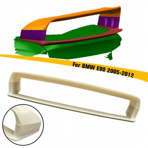 Aileron de coffre arrière à Double couche en fibre de carbone ABS HS pour BMW Série 3 E90 2005 2006 2007 2008 2009 2010 2011 2012 - Product Image 1