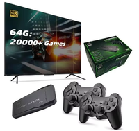 Console de jeux vidéo portable M8 4K avec manettes sans fil 2.4G, jeux classiques, double joueur pour PS1 Playstation