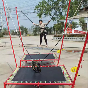 Moetry Single Bungee Trampoline Cama <span class=keywords><strong>de</strong></span> salto para niños al aire libre con cinturón <span class=keywords><strong>de</strong></span> seguridad para <span class=keywords><strong>Parque</strong></span> <span class=keywords><strong>de</strong></span> Atracciones <span class=keywords><strong>Alquiler</strong></span> <span class=keywords><strong>de</strong></span> equipos <span class=keywords><strong>de</strong></span> juegos - Product Image 4