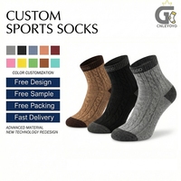 Chaussettes de randonnée en laine personnalisées, chaussettes élégantes et confortables, chaussettes de voyage pour les sorties en plein air