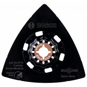 BOSCH - 2609256F04 RIFF delta sanding plate in carbide AVZ 90 RT10 Grout & <b>Abrasive</b> - EAN 3165140896375 POWER <b>TOOLS</b> ACCESSORIES - Product Image 1