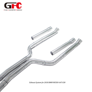 Sistema de Escape Catback GFC Premium para BMW <span class=keywords><strong>M550i</strong></span> G30 2017-2023 4.4L con Silenciadores Dobles, Válvulas Dobles y Salidas de Escape Cuádruples - Product Image 2