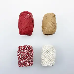 प्राकृतिक पर्यावरण के अनुकूल रस्सी कागज दुराचार यार्न के लिए उपहार लपेटें Crochet कपड़े बैग टोपी DIY सामग्री