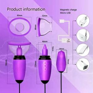 Tepel Klemmen Waterdichte Borst Massager Stuwende Vibrerende Liefde Ei Vagina Ballen Zuigen Vibrator Staf Clitoris Vibratie - Product Image 4
