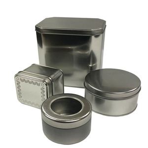 Wholesale High Quality Fashion Custom Printed Gift Round Metal Silver Tin Box For Candy
