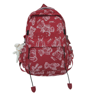 Little Bear <b>Backpack</b> 18 In Large Capacity For Female Students School Education Spring 2024 - Product Image 5