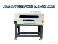 Imprimante DTF A3+ 33 cm 13 pouces avec 2 têtes d'impression XP600, machine d'impression par transfert thermique DTF pour t-shirts et vêtements