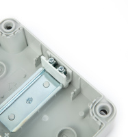Boîte de distribution d'énergie basse tension étanche IP44 JOHNN TH Series ABS+PC, 4 prises, disjoncteur MCCB, gris transparent