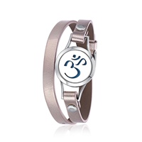 Bracelet diffuseur d'huiles essentielles en acier inoxydable avec breloque en cuir, motif amour, pour enfants, anniversaire, tendance