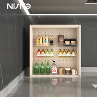 Nouveau meuble de rangement de cuisine électrique coulissant verticalement NISKO 2026 pour maison, villa, placard, assaisonnements, couverts et vaisselle