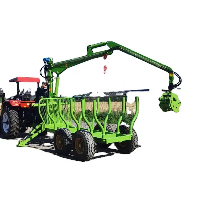 Китай, лучшее качество, лесное оборудование, трейлер для лесозаготовки, деревянный погрузчик для трактора/квадроцикла