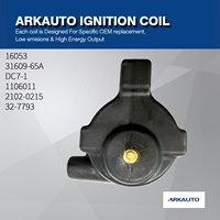 ARKAUTO 5.0 Ohm OEM Ignition Coil Pack DC7-1 31609-65A Untuk Harley Dyna Softail Sportster Electra Glide Fat Boy 1965-1999
