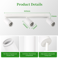 Focos LED GU10 Ajustables para Hogar y Hotel, Foco Móvil/Foco de Techo para Pasillo, Focos Interiores/Foco