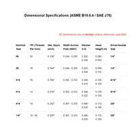Vis autoperceuse à tête hexagonale indentée, filetage de type B # 2/ # 3/ # 5 Point C1022 Métrique ST4.8 ST5.5 T6.3 # 10- # 14 1/4 pouces