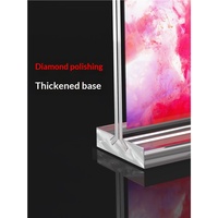 Présentoir de table magnétique double face en acrylique transparent, extractible, puissant, format A4/A5, personnalisable et créatif