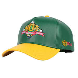 Tcap China 5 Panels Baseball Caps Custom Embroidery logo Leather Cap - Product Image 1